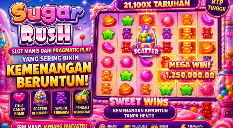 Sugar Rush: Slot Manis dari Pragmatic Play yang Sering Bikin Kemenangan Beruntun